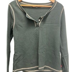 Levi's Dark Green Thermal Size L fitted Pretty green. Good condition